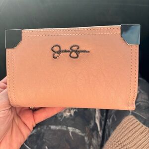 Jessica Simpson Blush Wallet with Black Accents